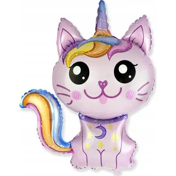 Balónek Fóliový balónek 24 FX - Kouzelná kočka (růžový), balený