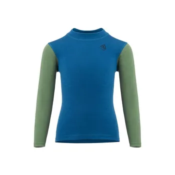 Dětské termoprádlo ACLIMA WARMWOOL DĚTSKÉ TRIČKO, Modrá 100