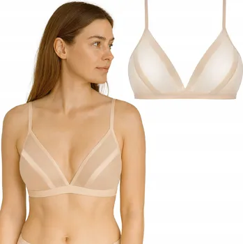 Dámské spodní prádlo Dámská měkká podprsenka bez kostic v tělové barvě tenká Lormar 70B