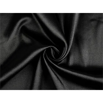 Satén krešovaný metráž, střední, 5 (39) černá