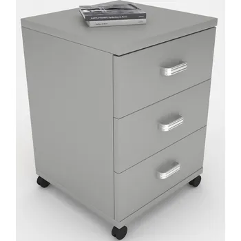 Kancelářská sestava VCM Mobilní zásuvkový kontejner Tobila, šedý 486656