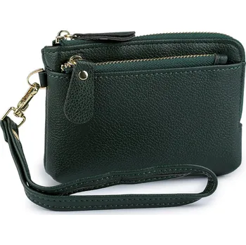 Peněženka Malá peněženka / mincovka / klíčenka 9x13 cm, velké, 6 zelená tmavá