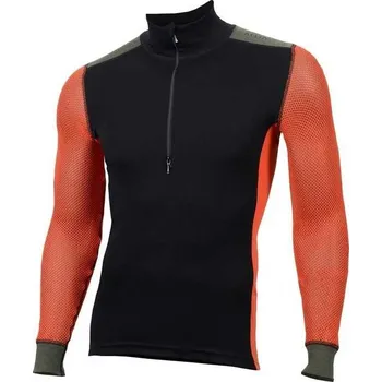 Pánská móda ACLIMA WOOLNET HIKING PÁNSKÉ TRIČKO, Oranžová, Černá L