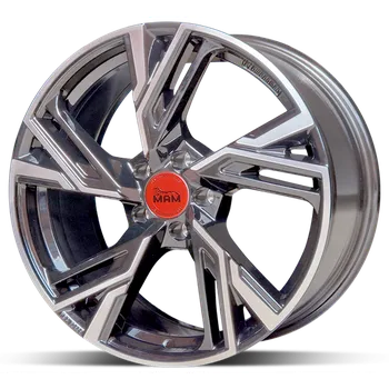 Auto-moto Alu disk MAM RS5 PFP 8x18 5x120 ET50 titanový leštěný