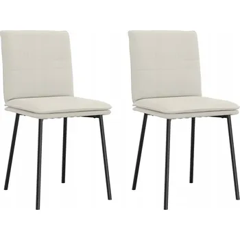 Jídelní židle Jídelní židle, 2 ks, krémové, sametové čalounění