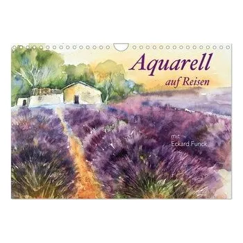 Umění Aquarell auf Reisen - mit Eckard Funck (Wandkalender 2026 DIN A4 quer), CALVENDO Monatskalender - Funck, Eckard