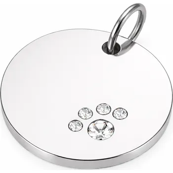 Vojenské psí známky Psí známka chirurgická ocel kolečko s tlapkou - Psí známka chirurgická ocel kolečko s tlapkou