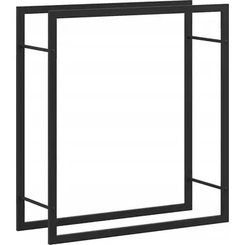 Stojan na dřevo VidaXL kovový