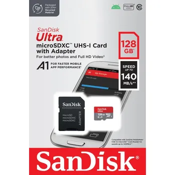 Paměťová karta Paměťová karta SanDisk Ultra MicroSD 128 GB 140 MB/s