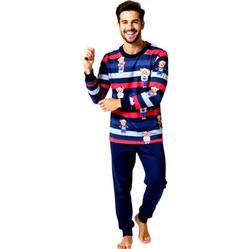 Pánské pyžamo Pánské Pyžamo Dlouhé FOLTÝN PD 394 Velikost: 6XL