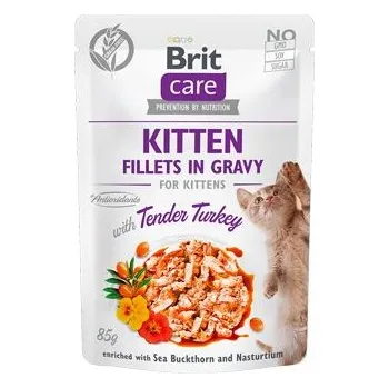 Brit Care Cat Fillets Gravy Kitten Tender Turkey 24x85g