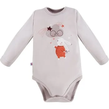Kojenecké oblečení Eevi Body dlouhý rukáv Mellow ŠEDÉ - 92