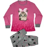 Kugo Dívčí svíticí pyžama s dlouhým rukávem VENDY Barva: Růžová, Velikost: 146