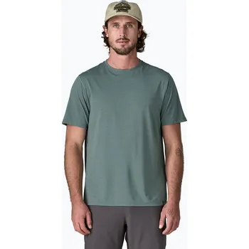 Pánské tričko Pánské tričko Patagonia Capilene Cool Ultra blue sage/light blue sage x-dye