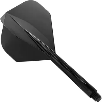 Šipka Letky na šipky Condor Zero Stress černé, standardní letky a dlouhé násadky