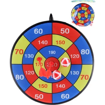 Terč na šipky Terč na suchý zip látkový set se 2 soft šipkami a 2 míčky