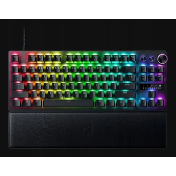 Klávesnice Klávesnice Razer Huntsman V3 Pro TKL hybridní černá s podsvícením