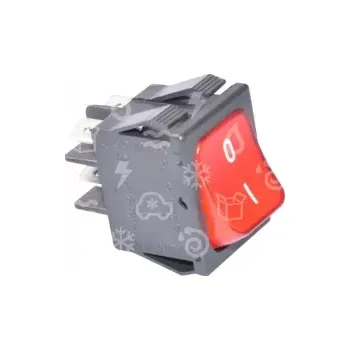 vypínač vypínač koléb. jednoduchý, 22 x 30 mm, 16A, 250V, max 120°C, červe, 3319933