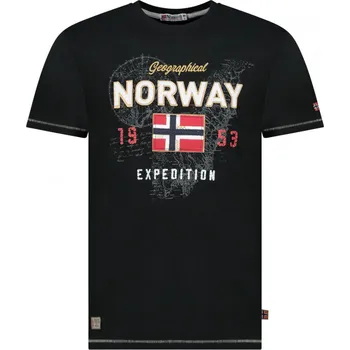Pánská móda GEOGRAPHICAL NORWAY tričko pánské JUITRE MEN černá XXL