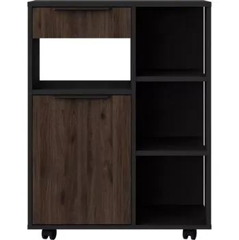 Obývací stěna Vitrína Linda ořech okapi 80 (Monza) 92,6x70,2x40 cm