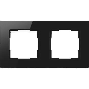 Elektrická zásuvka Avatto 2 zásuvka TS20 rám spínače osvětlení (černý)