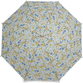 Deštník Dívčí vystřelovací dešník květy, velké, 4 modrá andělská