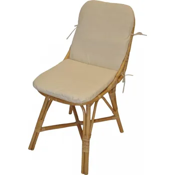 Axin Trading s.r.o. Ratanové křeslo Plazen s polstren béžovým