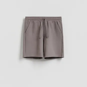 Reserved - Strukturální kraťasy regular fit - kávová - 322EF-84X - 322EF-84X-M