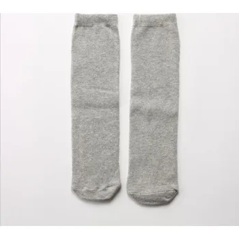 Dívčí oblečení Dětské jednobarevné podkolenky šedá
