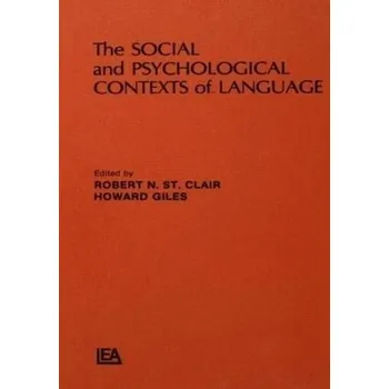 Kniha Social and Psychological Contexts of Language