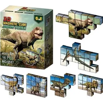 ostatní stavebnice Magnetická stavebnice dinosauři 16 dílků