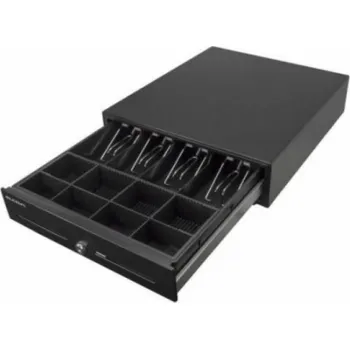 Kancelářská technika Pokladní zásuvka CD-530 K RJ-11 12V černá, bazar - bez obalu