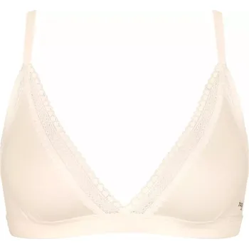 Podprsenka Dámská podprsenka GO Ribbed R Bralette - WHITE - ecru 6308 - SLOGGI WHITE XS