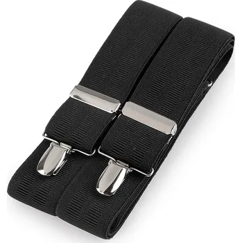 Kšandy Šle šíře 3,5 cm délka 125 cm, velké, 39 černá