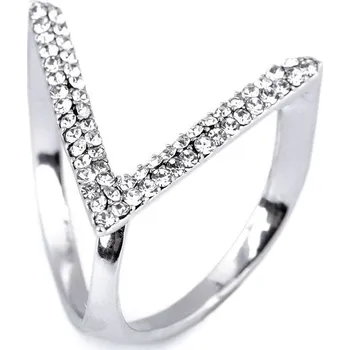 Šátek Spona / průvlek na šátek s broušenými kamínky, střední, crystal platina