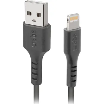 SBS TECABLEUSBIP589K USB-A - Lightning kabel 1m s certifikací MFi - černý