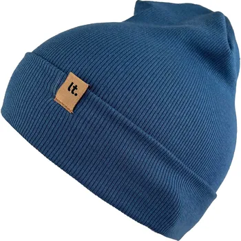 Čepice dvouvrstvá modrá čepice z modalu