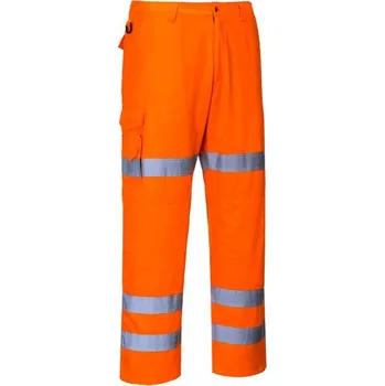 PortWest | Kalhoty Hi-Vis Three Band Combat - Orange / L / L / oranžová