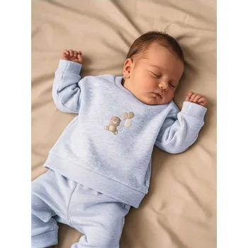 Pánská mikina Sinsay - Bavlněná mikina s potiskem - šedá - 822FW-09M - 822FW-09M-62