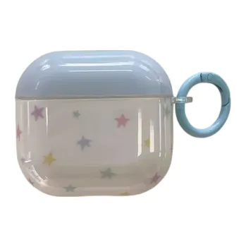 Příslušenství pro sluchátka Grafický vzor hvězd pro AirPods 4 Pouzdro na bezdrátová Bluetooth sluchátka iPhone Designové provedení Ochrana sluchátek