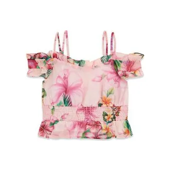 Dámská halenka Guess Halenka J6GH07 WA2T0 Růžová Regular Fit 10Y