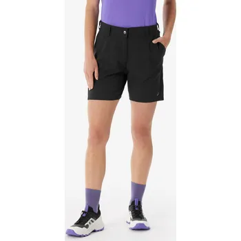 QUECHUA Dámské turistické kraťasy MH 100 L ČERNÁ