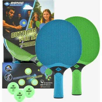 Stolní tenis DONIC Sada pálek a míčků stolní tenis venkovní odolná KONKÁVNÍ
