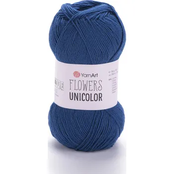 Yarn Art Flowers Unicolor 756 tmavě modrá