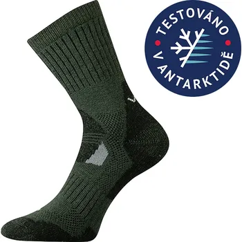 Pánské ponožky VoXX Stabil termo ponožky s Merino vlnou khaki Velikost: 47-50 (32-34)