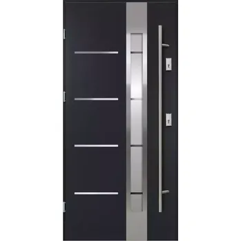 Interiérové dveře Vchodové dveře Luna S68 2ZA 90L antracit antaba 160 2070x1000x68 mm