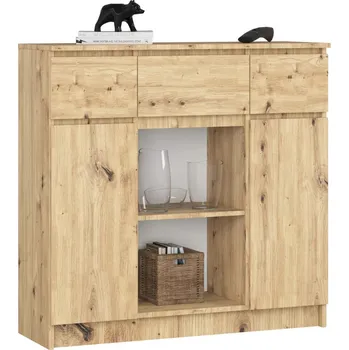 Komoda Komoda se šuplíky a dvířky JUNIPER - dub artisan