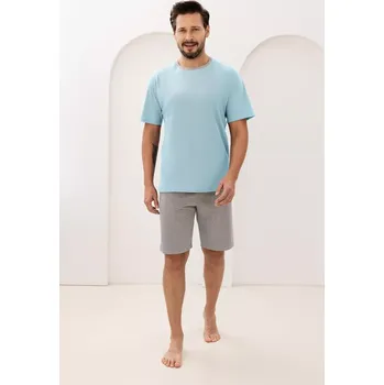 Pánská móda Pyžamo Regina 508 cr/r M-XL W26 pánské lehká melanž L