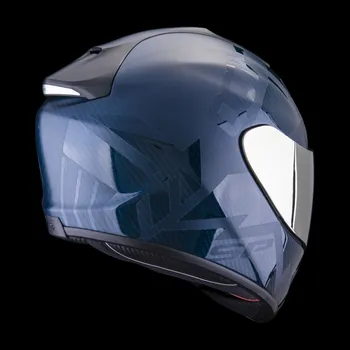 Helma na motorku Moto přilba SCORPION EXO-1400 EVO CARBON AIR CEREBRO modrá 2H51307113