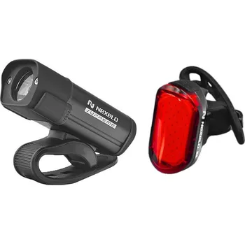 Cyklosvítilna NEXELO SVĚTLO SUPREME SADA GLEAM 300LM/15LM USB